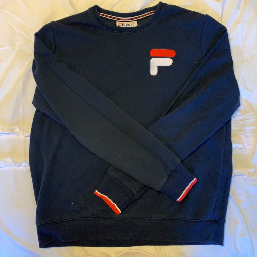 Navy Fila pullover - Picture 2 of 2